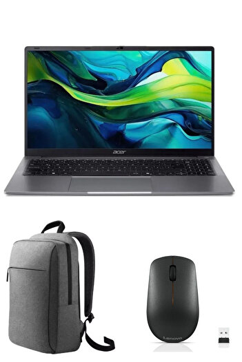 ACER Aspire Lite Intel Celeron-N4500 4GB 128GB SSD 15.6" FHD W11 Home Dizüstü Bilgisayar + ÇANTA + MOUSE