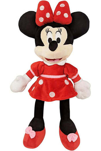 Disney Minnie Plush Toy with Red Dress 25 cm