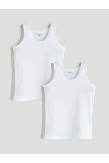LC Waikiki Sparkling Selections from Shining Store |   Crew Neck Boys' Undershirt 2-Pack