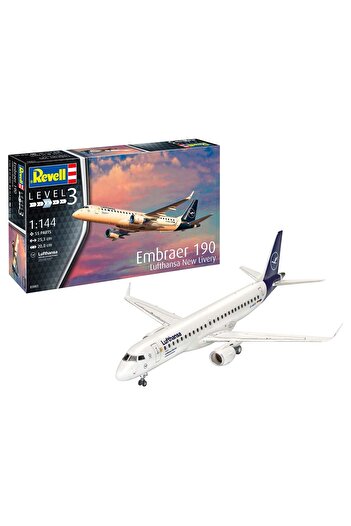 REVELL Avion Embraer 190 Lufthansa New Livery Scara 1:144