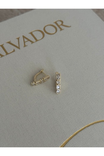 LUXSTONE Stone Gold Earrings