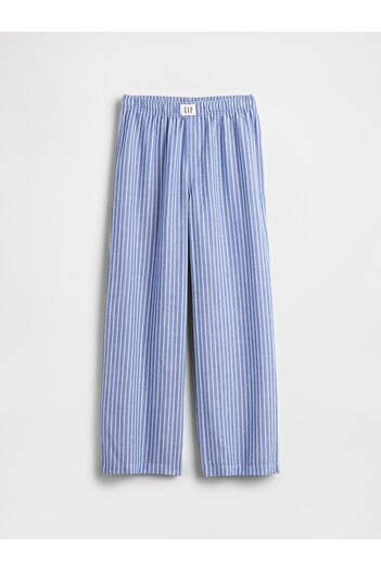 GAP Erkek Çocuk Mavi Kids Geri Dönüştürülmüş Flannel Pj Pantolon