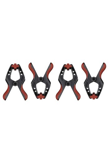 PARKSIDE Set of 4 ParkSide clamps, dimensions 70x69 mm, maximum flexibility 13 kg