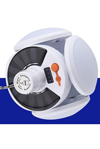 Flippy Lampa solara cu 25 LED-uri, pliabila, prindere carlig cu 5 moduri de iluminare,