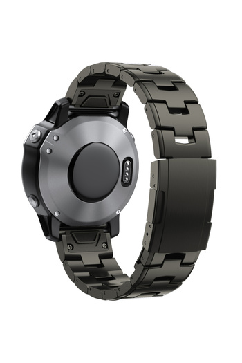 Choice 22mm Gun color for Garmin 22mm 26mm Quick Fit Titanium Metal Watch Band Bracelet For Fenix 7X 7 6X P