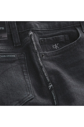 Calvin Klein SLIM WASHED BLK TAPE Erkek Antrasit Kot Pantolon