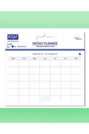 Next Plus Adhesive Note Paper Weekly Planner 140*100mm 30 Sheets Horizontal