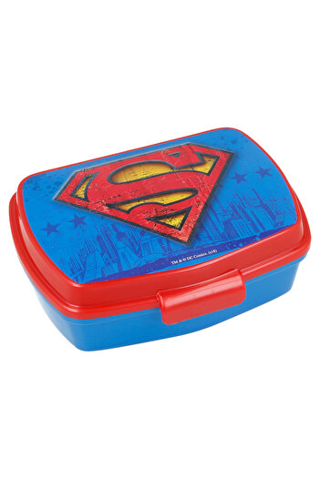 Superman Rectangular sandwich box, 17x14x5.6 cm, Blue, Symbol