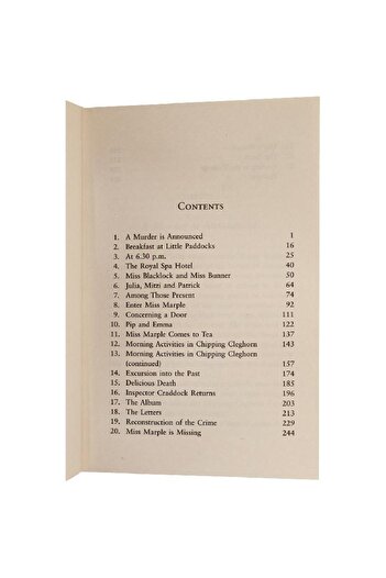 Harper Collins A Murder is Announced (Miss Marple)