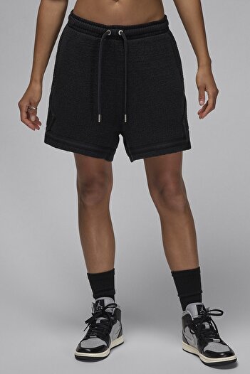 Nike Air Jordan Loose Fit Women's Knit Shorts Women's Loose Fit Knit Shorts Black