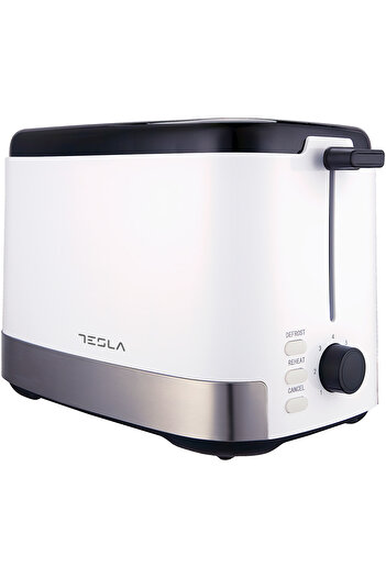 TESLA Prăjitor de pâine, Tesla, 800 W, 2 felii, alb