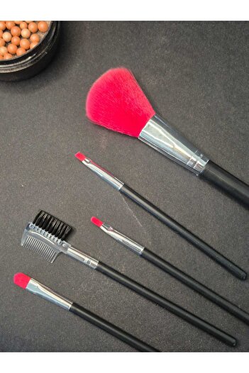 LEVA Makeup Brush Set of 5 with Transparent Bag