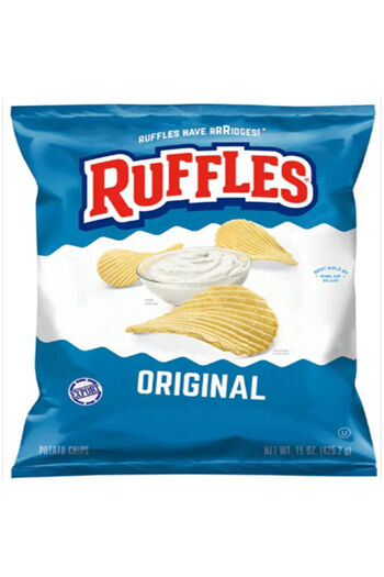 Ruffles Original Potato Chips 15 OZ (425g) - Export x 2 Pcs