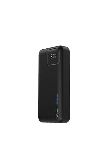 xLayer Powerbank 20000mAh PD, integrated cables, LED display, black