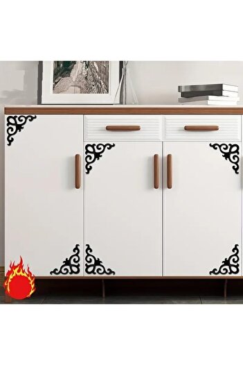 Slasa Two Acrylic Wall Stickers with 3D Geometric Design - Diagonal Pattern 3.93 × 3.93 Inches