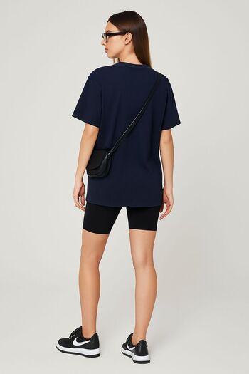 DEEP BEACH Unisex Sports Crew Neck Cotton Oversize Boyfriend T-Shirt