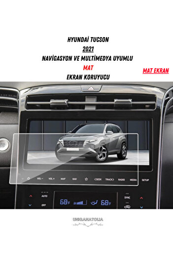 UniqAnatolia Hyundai Tucson 2021 Navigation and Multimedia Compatible Matte Screen Protector