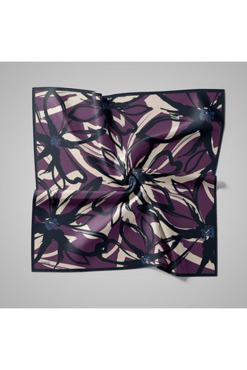 PİRAMİT Natural Scarf |   Linear Daisy
