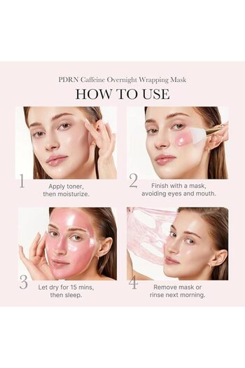 Medicube PDRN Pink Caffeine Night Mask 75 ml – Moisturizing Korean Skincare Mask