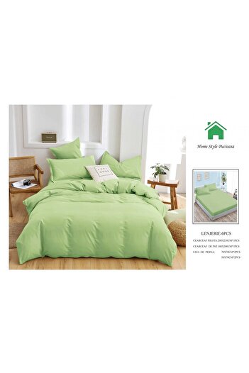FIONNA.RO Plain Linen Underwear With Elastic - Pistachio Green