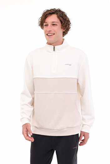 lumberjack Ml Luka 16Itl815 5Pr Ecru Men's Sweatshirt
