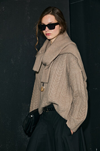 Lufian Mıra Women's Sweater Mink