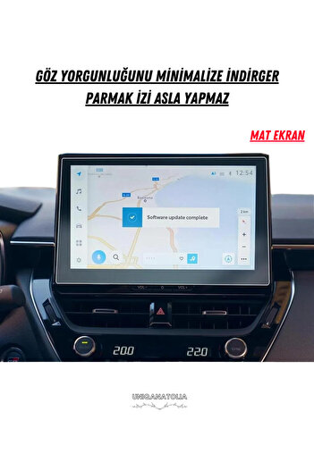 UniqAnatolia Toyota Corolla Cross 2022-2023 Navigation and Multimedia Compatible Matte Screen Protector