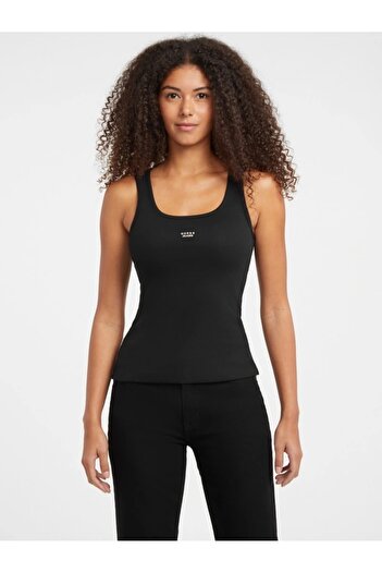 Guess Women's Black Top W5Bp04Ka0H1-Jblk