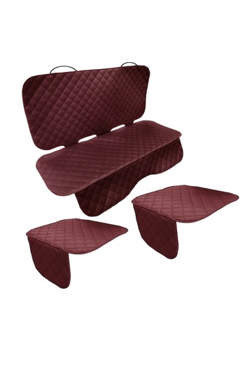 Metru Patrat Set 3 protecții auto, matlasate, universale, culoare bordo, lavabile, impermeabile
