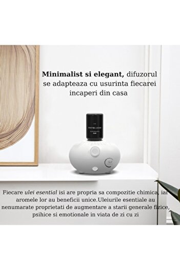 ILA PRODUCT Difuzor Inteligent Aromaterapie, Ulei Esential Fara Apa, Portabil, Incarcare USB, Ultra Silentios