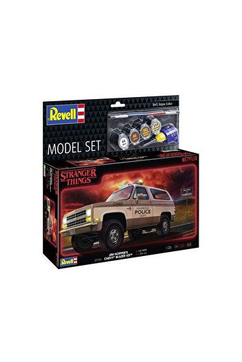 REVELL Set Model Jim Hopper Chevy Blazer K 5: Stranger Things Cu Accesorii