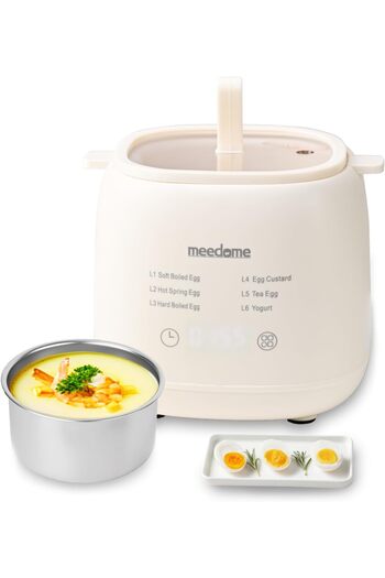 Yelajoy 6IN1 Electric Egg Cooker,350W with Auto Shut Off,BPA-Free,for Soft/Hard Boiled Eggs,Onsen Tamago