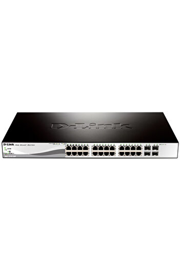 D-Link Switch DGS-1210-28P, 24x10/100/1000Mbps, 4xSFP