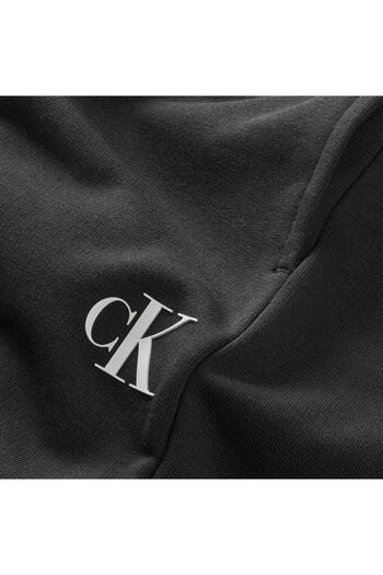 Calvin Klein CK LOGO CULOTTE SWEA Kadın Siyah Eşofman Altı