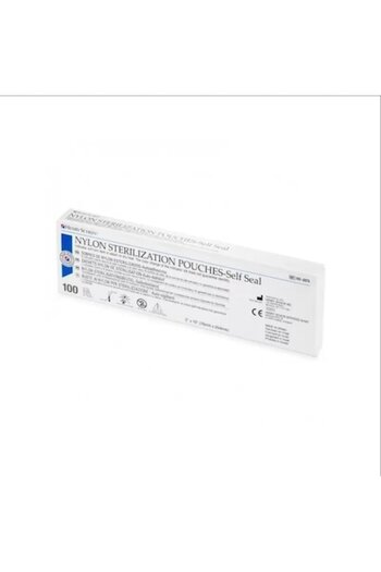MediCare Sterilization Bags Pupinel, Henry Schein, Auto-sealing, Nylon, 76mm x 254mm, 100 pcs