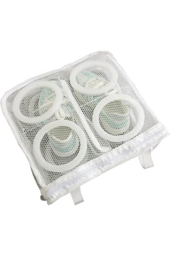 Bibilel Washing Bag for Shoes, Flippy, for Washing Machine, 28x24.5x8 cm, White