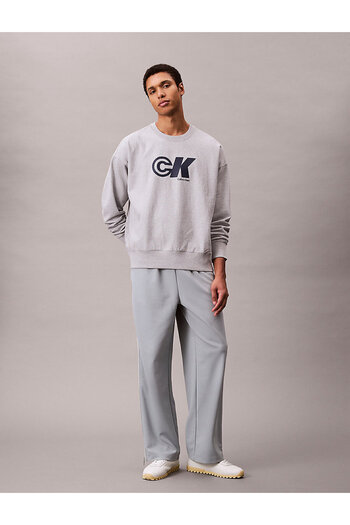 Calvin Klein Erkek Gri Sweatshirt