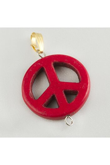 ZERO LAND Hn-Shop Peace Turquoise Natural Stone Pendant-Pink