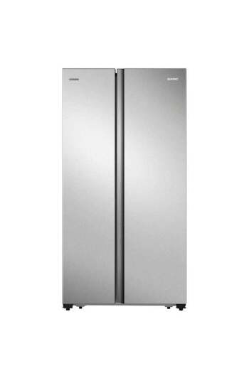 BASIC Side by Side Refrigerator Double Door 17.9ft, 509L, Steel