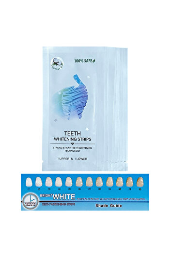 NeoSimply Teeth Whitening Strips Set, without hydrogen peroxide and coconut oil, NeoSimply, 14 sachets