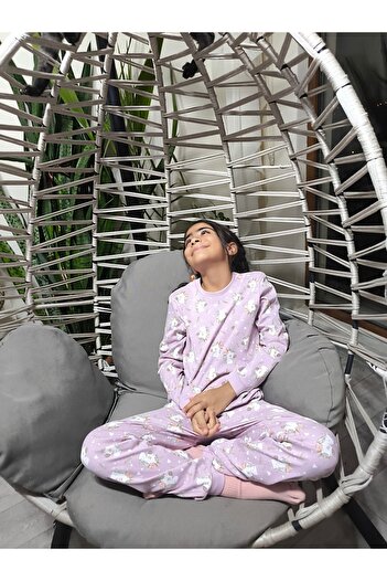 Miniworld Kız-Erkek Bebek- Çocuk Pijama Takımı %100 Pamuk Uzun Kollu Yuvarlak Yaka Mevsimlik