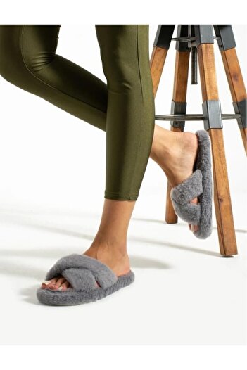 SWORD Winter Cross Women's Slippers |   Plush Wool House Slippers |   Non-Slip Base