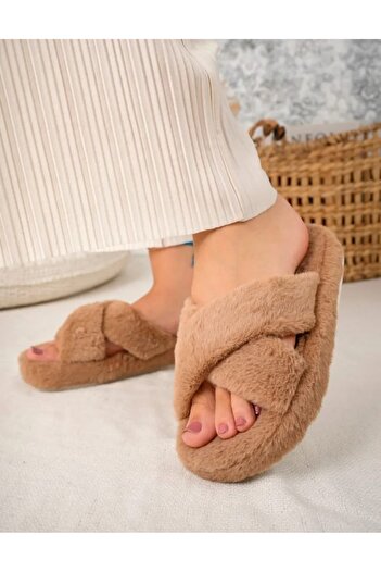 SWORD Winter Cross Women's Slippers |   Plush Wool House Slippers |   Non-Slip Base