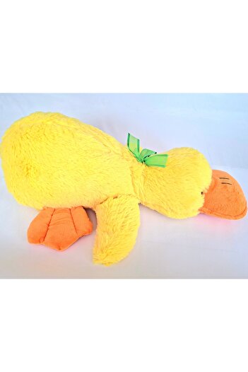 SELAY TOYS Peluş Oyuncak 55cm Yatan Ördek Pelüş Ördek Hediyelik Uyku Arkadaşı Sevimli Ördek
