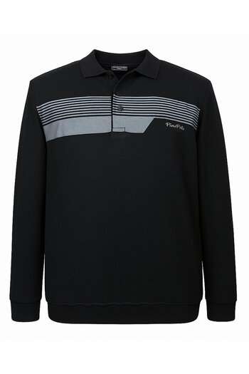 tambattal Printed Large Size Polo Neck Thessaloniki Sweatshirt (Wide Comfortable Fit)