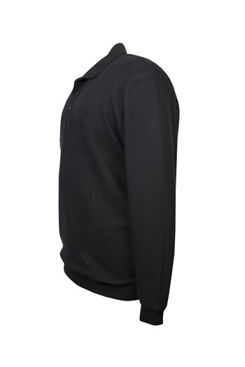 tambattal Large Size Polo Neck Thessaloniki Sweatshirt (Wide Comfortable Fit)