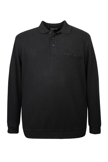 tambattal Large Size Polo Neck Thessaloniki Sweatshirt with Pockets (Wide Comfortable Fit)