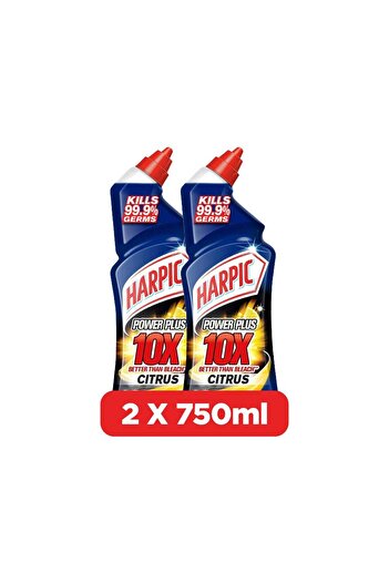 Harpic Power Plus Toilet Cleaner Citrus Fragrance 2 x 750ml