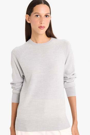 DeFacto Light Gray Women's Sweater I6913Az/Gr456