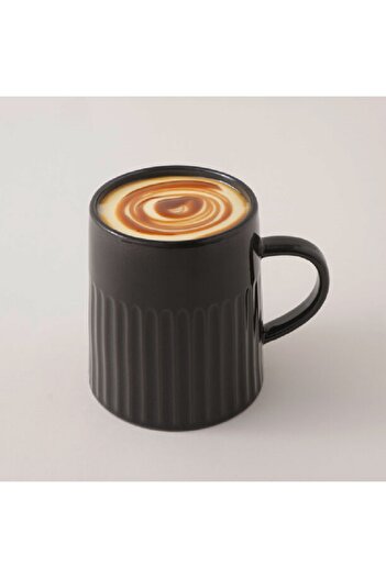 Dallaty modern ceramic mug, black